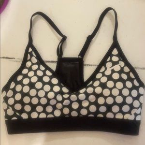Nike polkadot sports bra